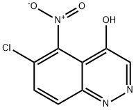 6-Chloro-5-nitrocinnolin-4-ol Structure