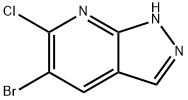 5-bromo-6-chloro-1H-pyrazolo[3,4-b]pyridine 구조식 이미지