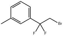 1-(2-bromo-1,1-difluoroethyl)-3-methyl- Benzene Structure