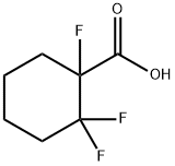 1,2,2-Trifluorocyclohexanecarboxylic Acid Structure