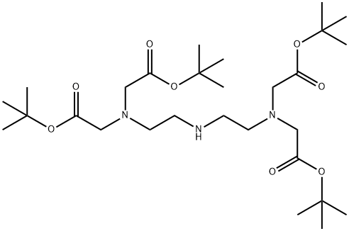 3,9-Bis(tert-butoxycarbonylmethyl)-3,6,9-triazaundecanedicarboxylic
acid-di-tert-butyl ester Structure