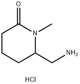 6-(Aminomethyl)-1-methylpiperidin-2-one hydrochloride 구조식 이미지
