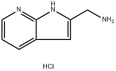 1H-pyrrolo[2,3-b]pyridin-2-ylmethanamine hydrochloride 구조식 이미지