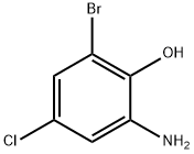 2-Amino-6-bromo-4-chlorophenol Structure