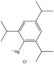 2,4,6-TRIISOPROPYLPHENYLMERCURIC CHLORIDE Structure