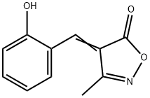 (E)-4-(2-hydroxybenzylidene)-3-methylisoxazol-5(4H)-one 구조식 이미지