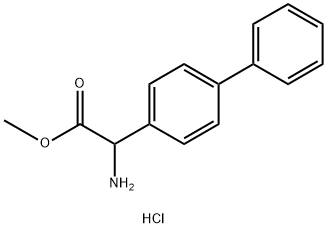 methyl 2-Amino-2-(4-biphenylyl)acetate hydrochloride Structure