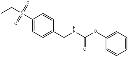 Phenyl 4-(Ethylsulfonyl)Benzylcarbamate 구조식 이미지