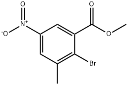 methyl 2-bromo-3-methyl-5-nitrobenzoate Structure