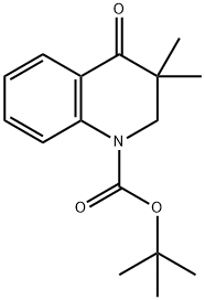 tert-Butyl 3,3-dimethyl-4-oxo-3,4-dihydroquinoline-1(2H)-carboxylate Structure