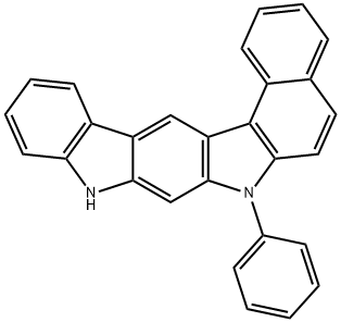 Benz[g]indolo[2,3-b]carbazole, 7,9-dihydro-7-phenyl 구조식 이미지