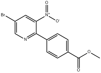 methyl4-(5-bromo-3-nitropyridin-2-yl)benzoate 구조식 이미지