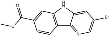 methyl3-bromo-5H-pyrido[3,2-b]indole-7-carboxylate 구조식 이미지