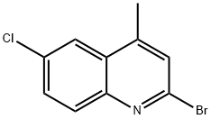 2-Bromo-6-chloro-4-methylquinoline 구조식 이미지