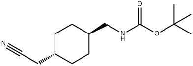 tert-butyl(((1r,4r)-4-(cyanomethyl)cyclohexyl)methyl)carbamate Structure