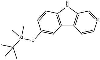 6-((tert-butyldimethylsilyl)oxy)-9H-pyrido[3,4-b]indole Structure