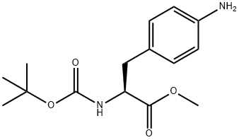 METHYL 3-(4-AMINOPHENYL)-2-([(TERT-BUTOXY)CARBONYL]AMINO)PROPANOATE Structure