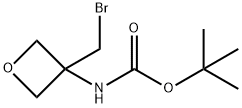 3-(Boc-amino)-3-(bromomethyl)oxetane 구조식 이미지