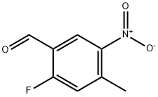 2-Fluoro-4-methyl-5-nitrobenzaldehyde 구조식 이미지