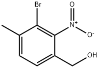(3-Bromo-4-methyl-2-nitro-phenyl)-methanol 구조식 이미지