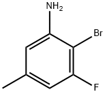 2-Bromo-3-fluoro-5-methylaniline Structure