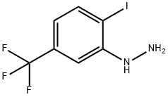 (2-Iodo-5-trifluoromethyl-phenyl)-hydrazine Structure
