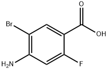 4-Amino-5-bromo-2-fluoro-benzoic acid 구조식 이미지