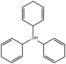 Tri(cyclohexa-2,5-dien-1-yl)silane Structure