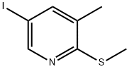 5-Iodo-3-methyl-2-(methylthio)pyridine Structure