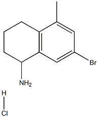 7-Bromo-5-methyl-1,2,3,4-tetrahydronaphthalen-1-amine hydrochloride Structure