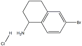 6-BROMO-1,2,3,4-TETRAHYDRONAPHTHALEN-1-AMINE-HCL 구조식 이미지