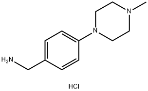 (4-(4-Methylpiperazin-1-yl)phenyl)methanamine hydrochloride 구조식 이미지