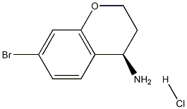 (R)-7-Bromochroman-4-amine hydrochloride 구조식 이미지