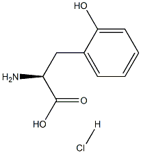 (S)-2-Amino-3-(2-hydroxyphenyl)propanoic acid hydrochloride 구조식 이미지