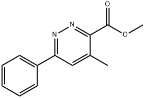 Methyl 4-Methyl-6-phenylpyridazine-3-carboxylate 구조식 이미지