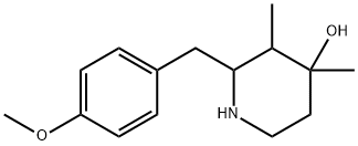 2-(4-Methoxybenzyl)-3,4-dimethyl-4-piperidinol Structure