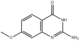 4(3H)-Quinazolinone, 2-amino-7-methoxy- Structure