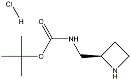 tert-butyl N-[(2R)-azetidin-2-ylmethyl]carbamate hydrochloride 구조식 이미지