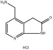 4-(aminomethyl)-1H,2H,3H-pyrrolo[2,3-b]pyridin-2-one dihydrochloride 구조식 이미지