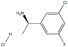 (R)-1-(3-CHLORO-5-FLUOROPHENYL)ETHANAMINE HYDROCHLORIDE 구조식 이미지