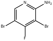 3,5-Dibromo-4-fluoro-pyridin-2-ylamine Structure