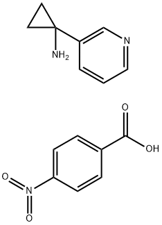 1-Pyridin-3-yl-cyclopropylamin (bis 4-nitrobenzoate) 구조식 이미지