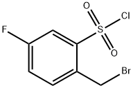 2-(Bromomethyl)-5-fluorobenzenesulphonylchloride Structure