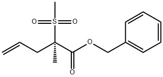 benzyl(R)-2-methyl-2-(methylsulfonyl)pent-4-enoate Structure