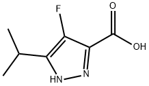 4-fluoro-3-isopropyl-1H-pyrazole-5-carboxylic acid Structure