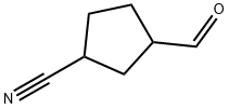 3-formylcyclopentanecarbonitrile Structure