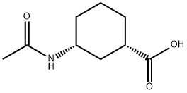 (1S,3R)-3-acetamidocyclohexane-1-carboxylicacid Structure