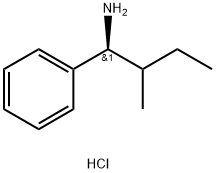 (1S)-2-methyl-1-phenylbutan-1-amine hydrochloride 구조식 이미지