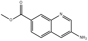 methyl 3-aminoquinoline-7-carboxylate 구조식 이미지