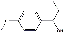 1-(4-메톡시페닐)-2-메틸프로판-1-올 구조식 이미지